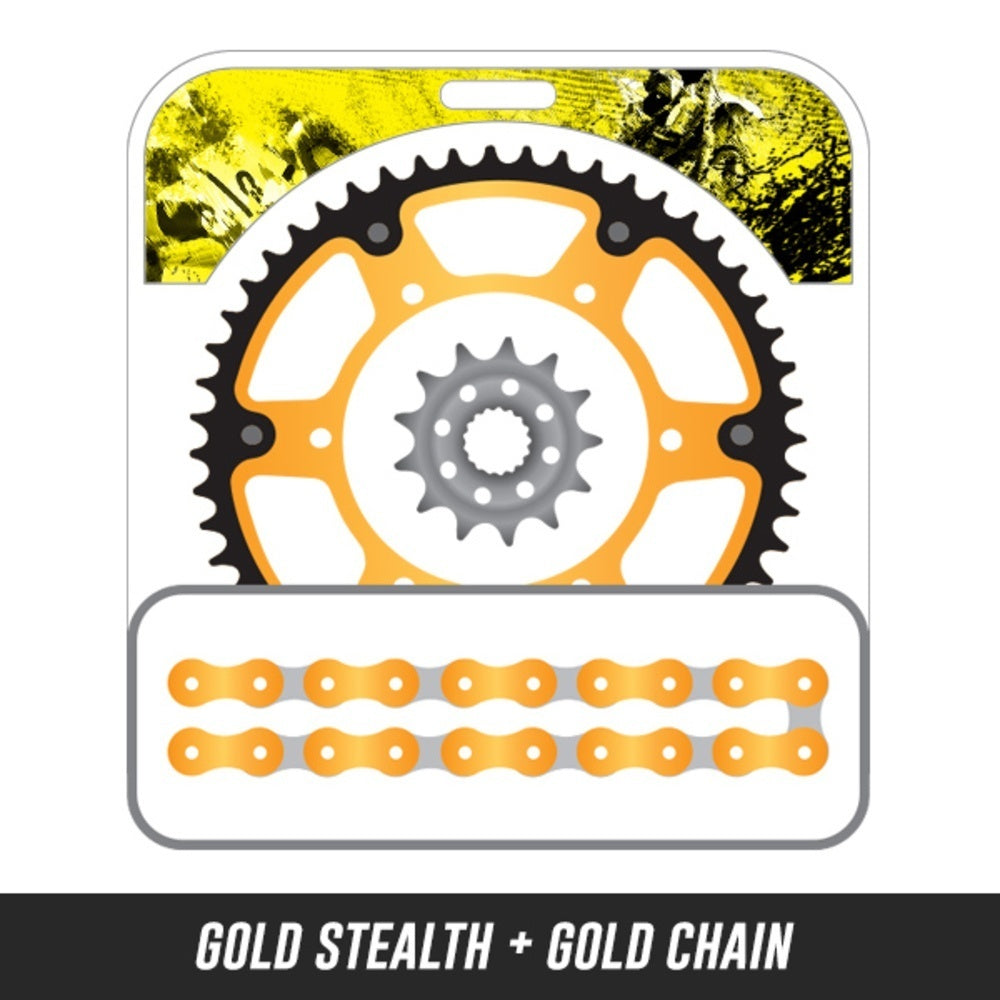 EK CHAIN AND SUPERSPROX Chain and Sprockets Kit-Stealth For SUZUKI 12S-352G-SX11 | Australian Moto Spares