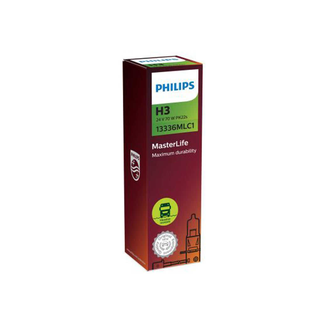 New Philips Globe H3 24V 70W Single Box (13336Mlc1)
