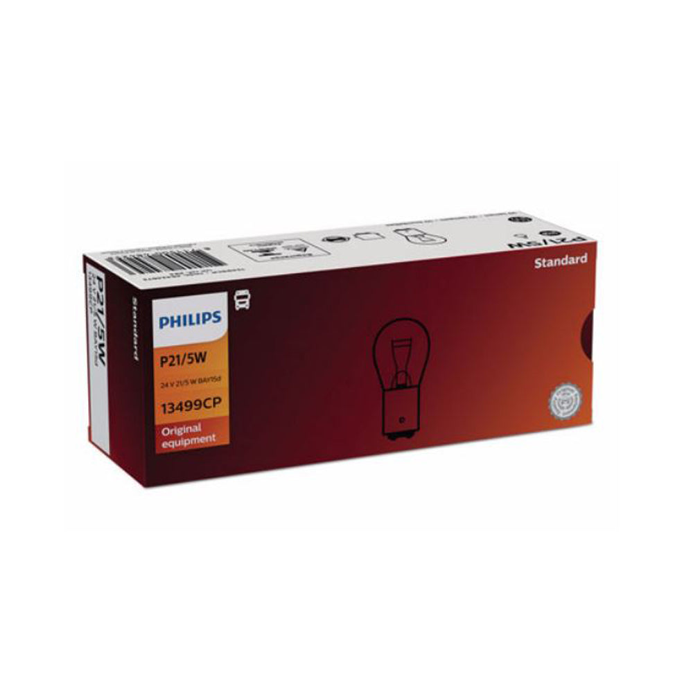 New Philips Globe P21/5W 24V 10Pack (13499Cp)