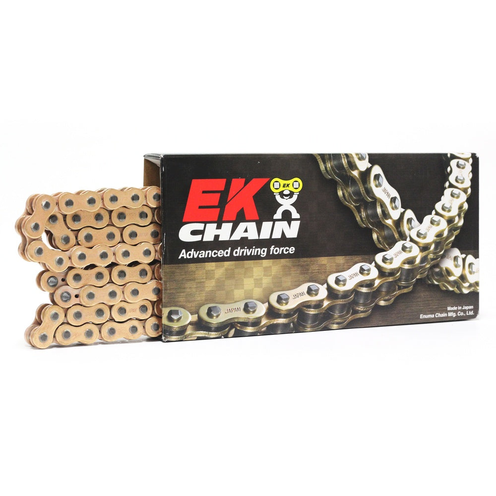 New EK CHAIN AND SUPERSPROX 428 O-Ring Chain Gold 136L 14-428SROZ11-136