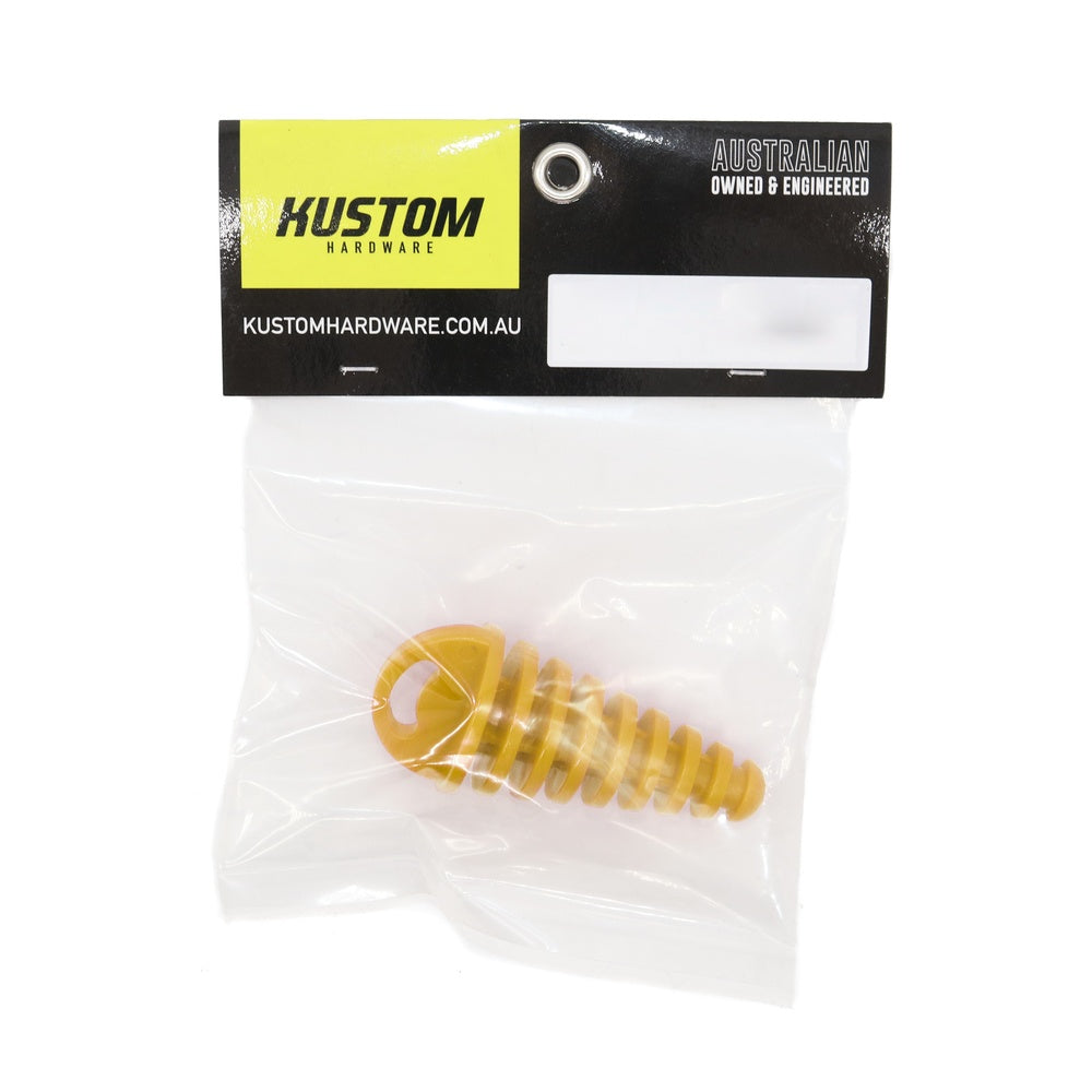 New KUSTOM HARDWARE Exhaust Plug Rubber Yellow - 35mm 17-EPR05-35 | Australian Moto Spares