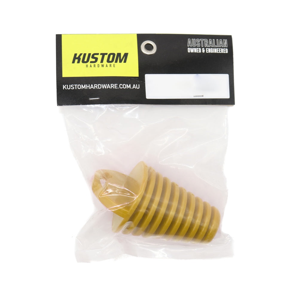 New KUSTOM HARDWARE Extreme Racing Exhaust Plug Rubber Yellow - 55mm 17-EPR05-55 | Australian Moto Spares
