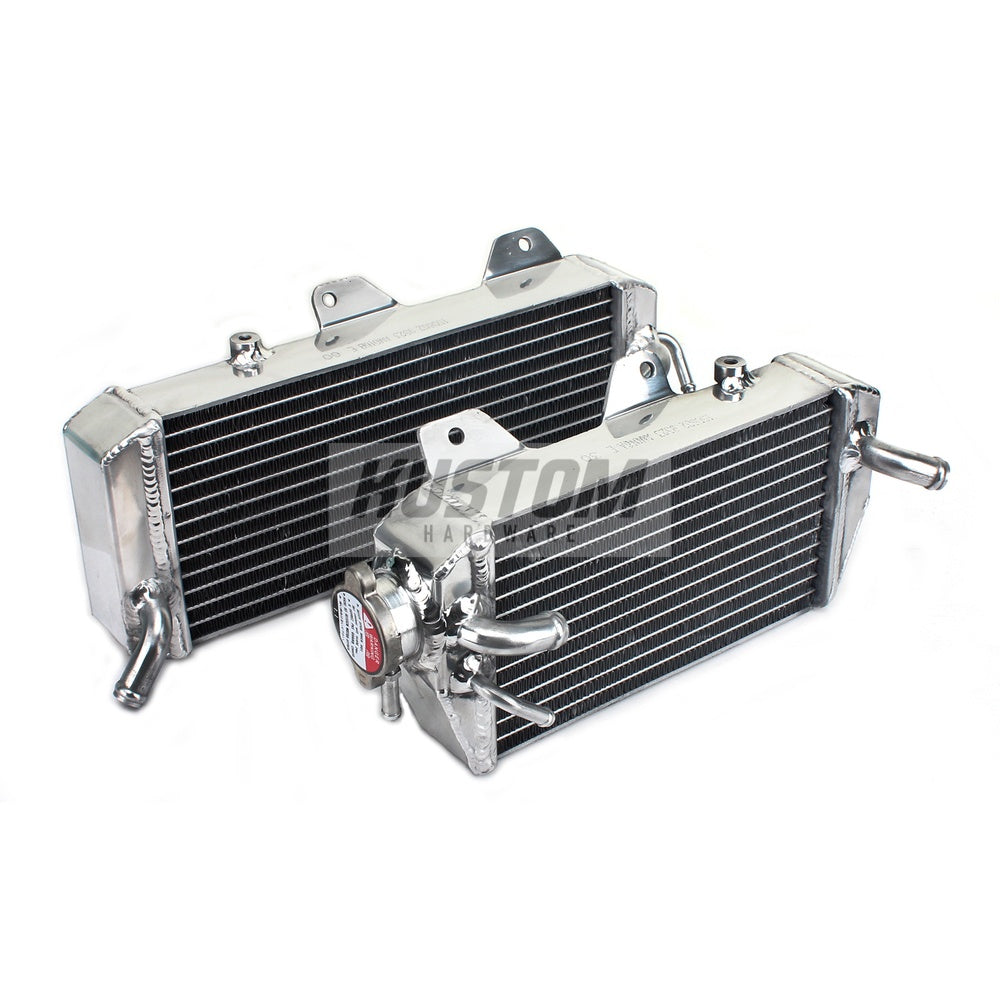 New KUSTOM HARDWARE Radiator Set For KAWASAKI KX450F 17K-R016S | Australian Moto Spares