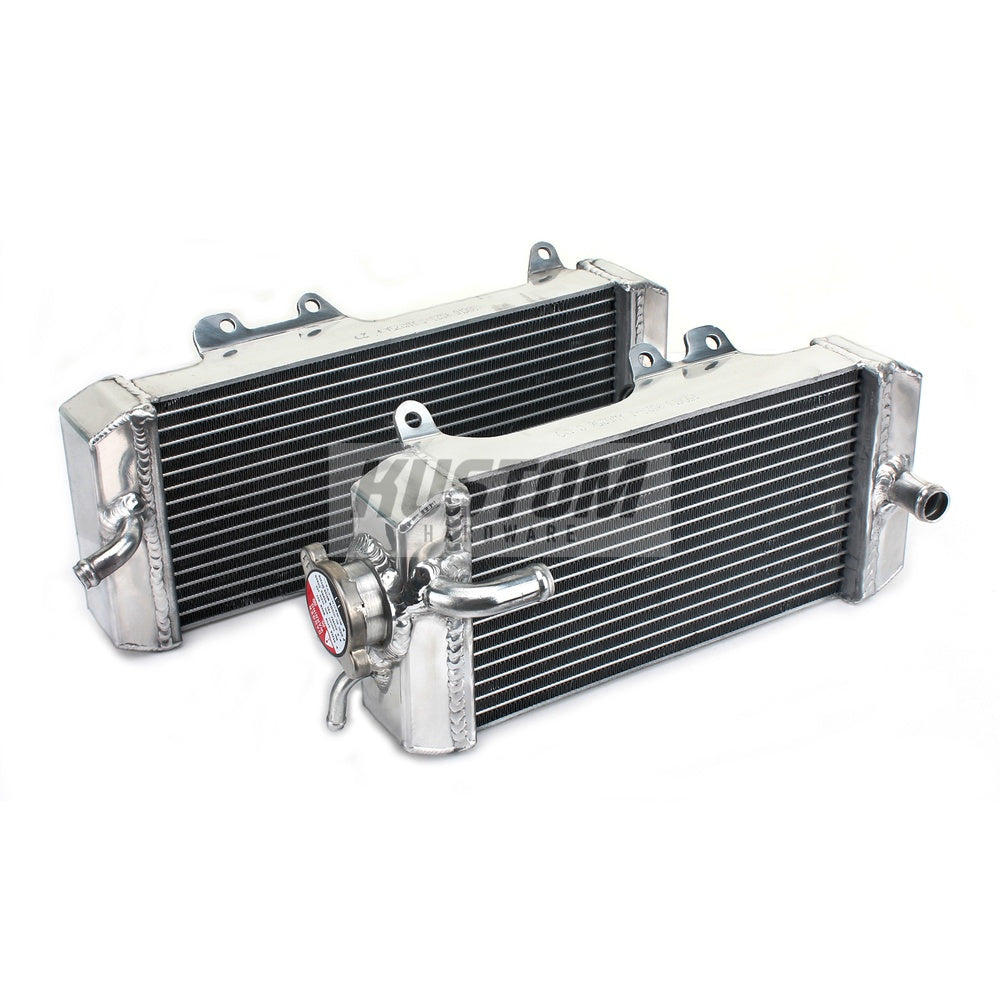 New KUSTOM HARDWARE Radiator Set For KAWASAKI KX250F 17K-R025S | Australian Moto Spares
