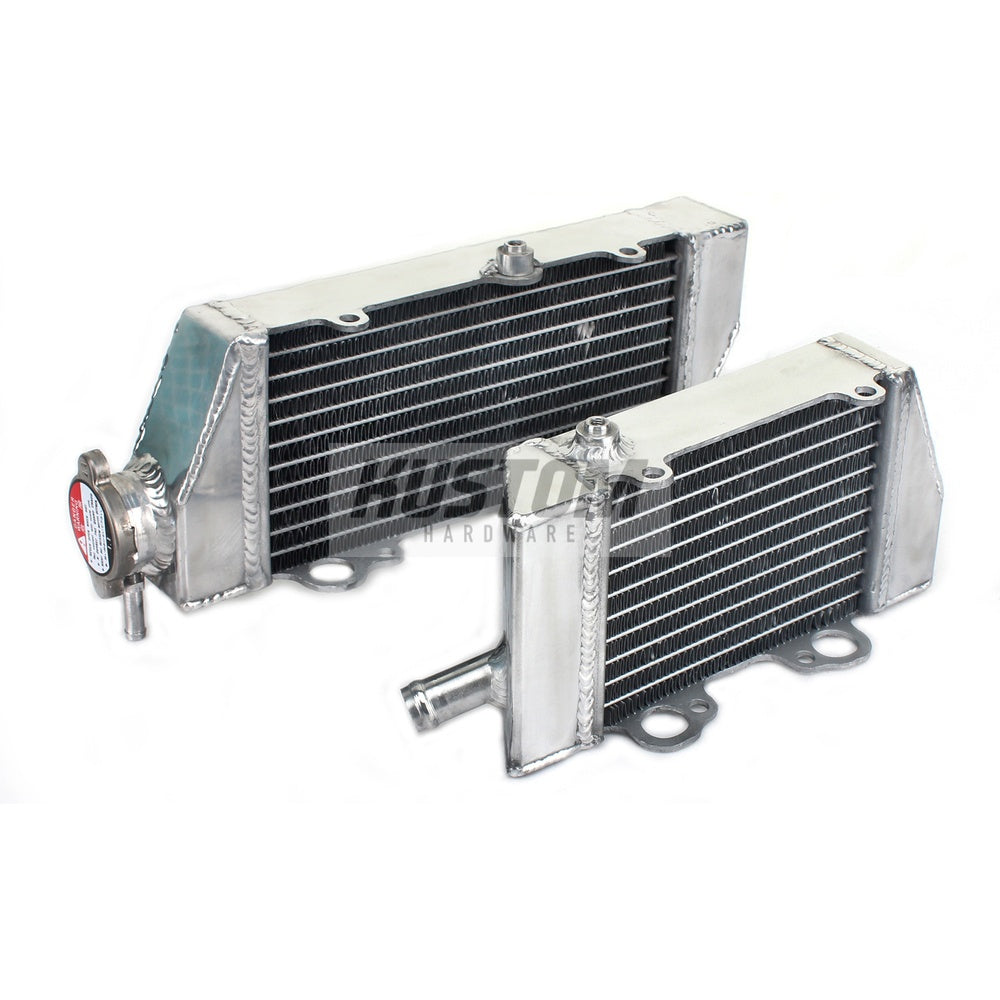 New KUSTOM HARDWARE Radiator Set For HUSQVARNA, KTM 17K-R066S | Australian Moto Spares