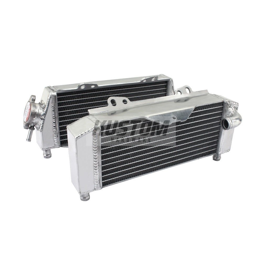New KUSTOM HARDWARE Radiator Set For KAWASAKI KX250 17K-R138S | Australian Moto Spares