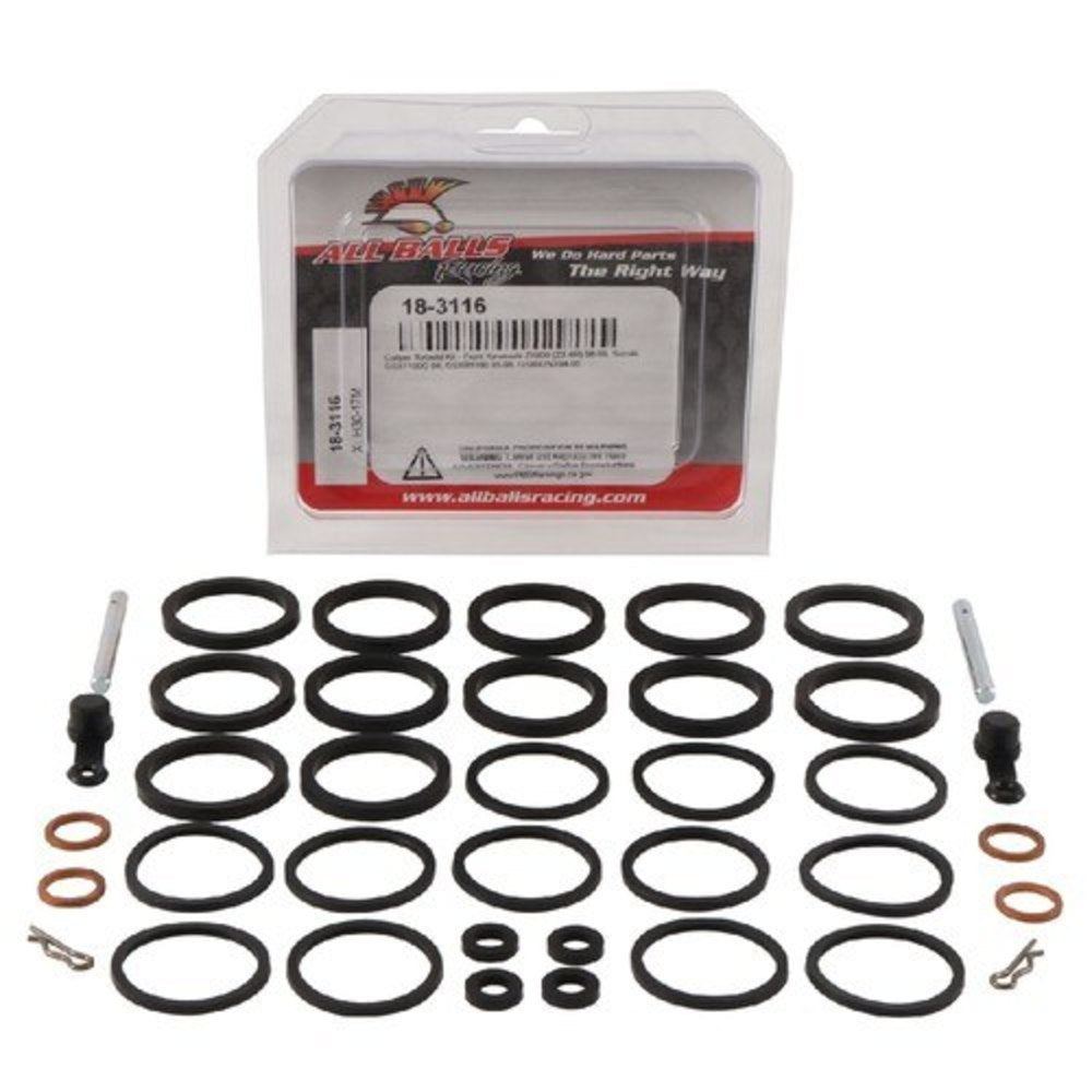 New ALL BALLS Front Brake Caliper Rebuild Kit For KAWASAKI, SUZUKI 18-3116 | Australian Moto Spares