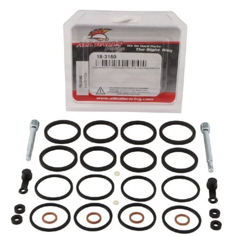 New ALL BALLS Front Brake Caliper Rebuild Kit For KAWASAKI Z1000, ZX-9R 18-3150