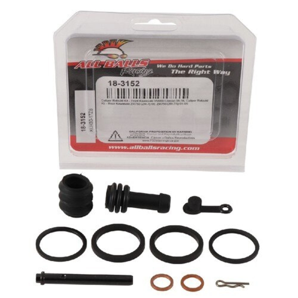 New ALL BALLS Front Brake Caliper Rebuild Kit For KAWASAKI VN900 CLASSIC 18-3152