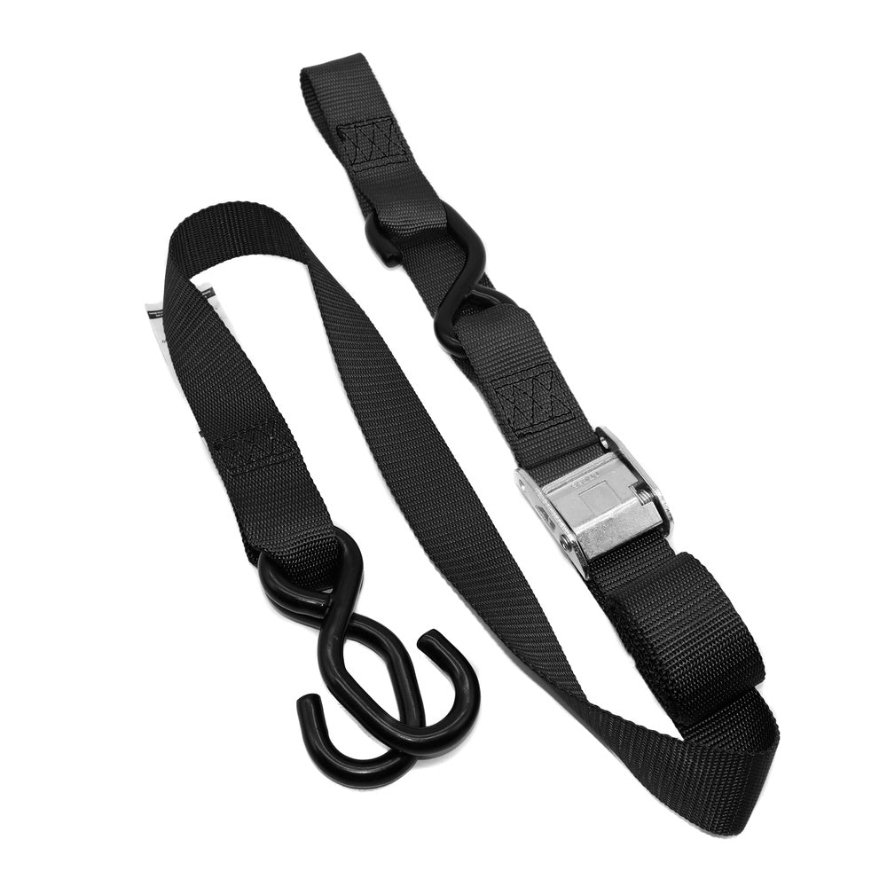 New KUSTOM MX Tie Down 38mm Twin Hook - Black/Black Loop 20-TD2-BB | Australian Moto Spares