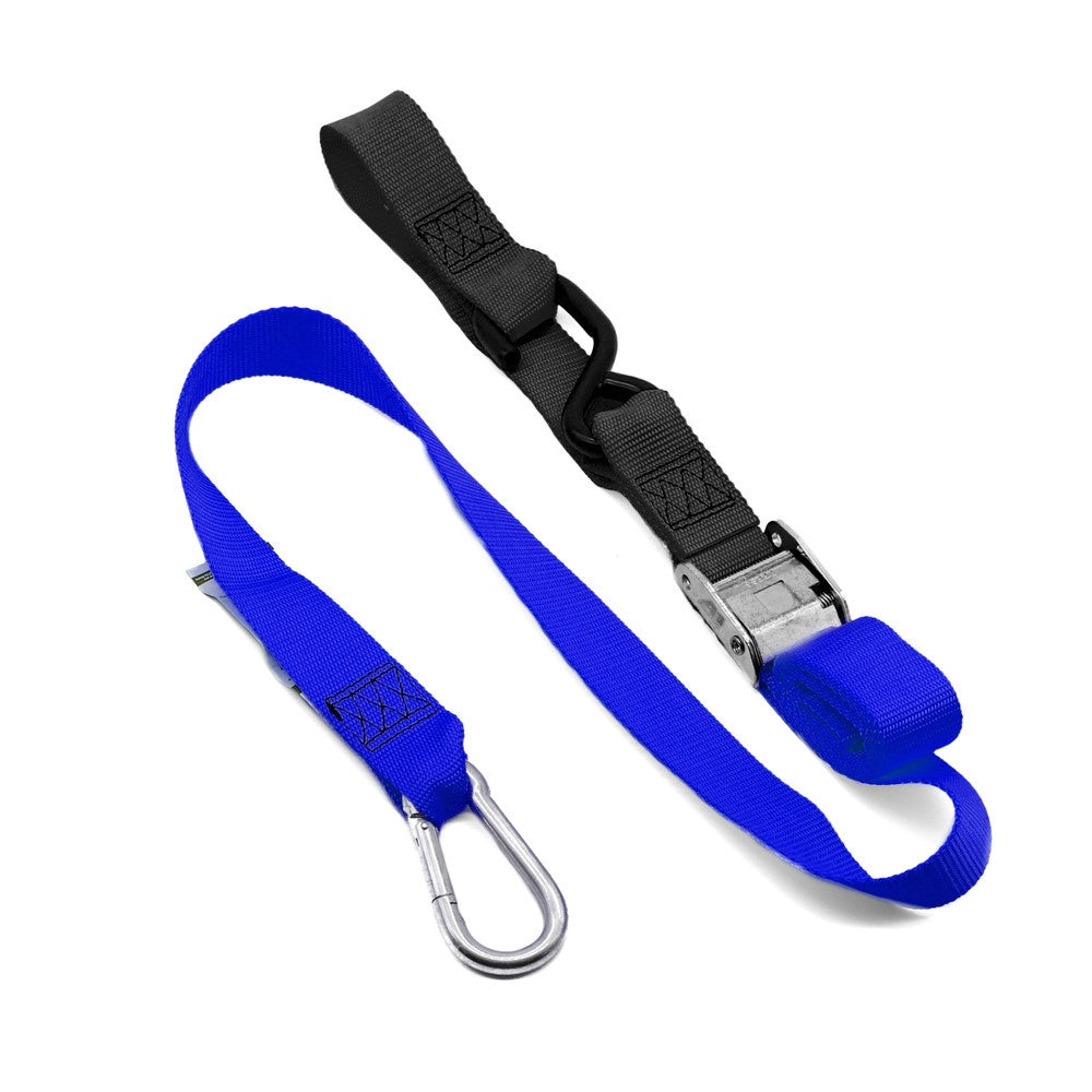 New KUSTOM MX Tie Down 38mm Snap Hook - Blue/Black Loop 20-TD4-UB | Australian Moto Spares