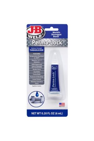 New J-B WELD Oem Approved Perma-Lock Blue Threadlocker Mid Strength 6ml 24206 | Australian Moto Spares