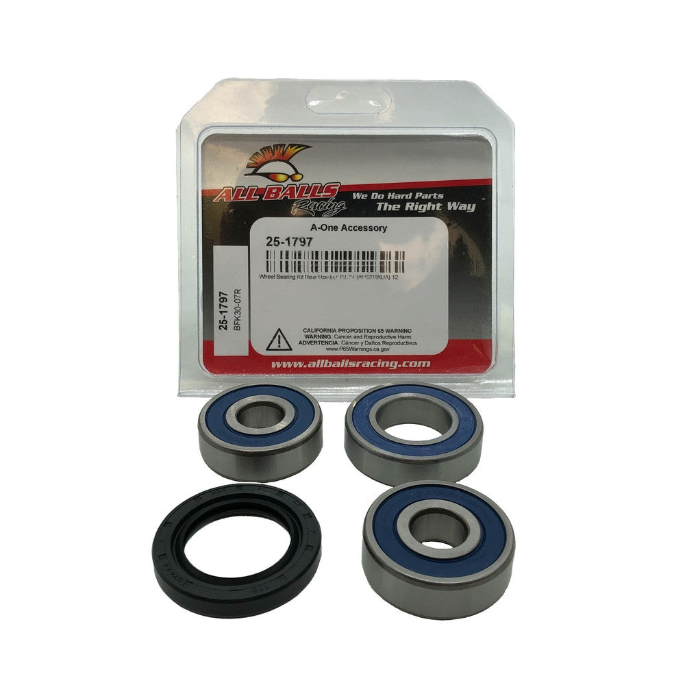 New ALL BALLS Rear Wheel Bearing Kit For HONDA CB125E 25-1797 | Australian Moto Spares
