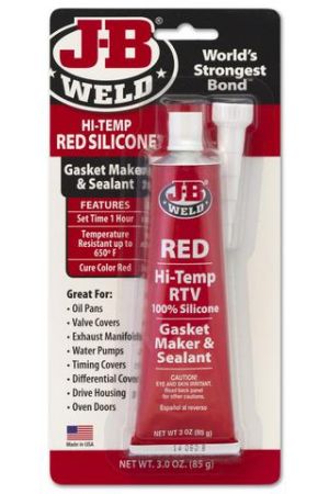 New J-B WELD Hi Temp Red Silicone Gasket Maker & Sealant RTV 85G 31314 | Australian Moto Spares