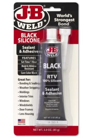 New J-B WELD Black Interior Trim Silicone Sealant & Adhesive RTV 85G 31319 | Australian Moto Spares