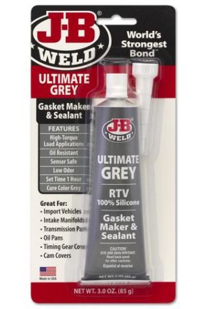 New J-B WELD Ultimate Grey Gasket Maker & Sealant Silicon 85g (Oxime) 32327 | Australian Moto Spares
