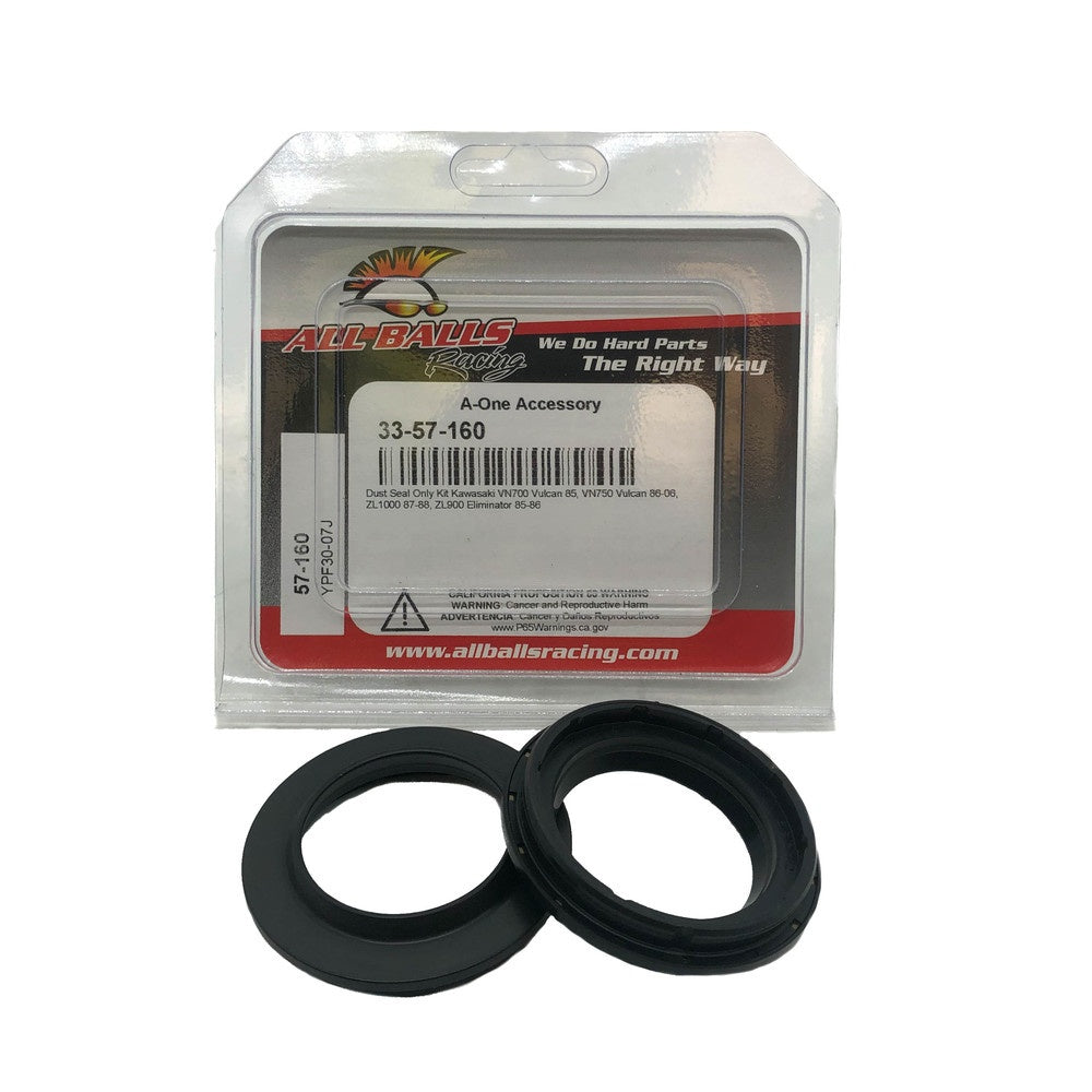 New ALL BALLS Fork Dust Seal Kit For KAWASAKI ZL1000, VN750 VULCAN 33-57-160 | Australian Moto Spares