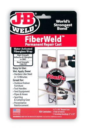 New J-B WELD Fiberweld High-Strength Fiberglass Permanent Repair Cast Kit 38236 | Australian Moto Spares