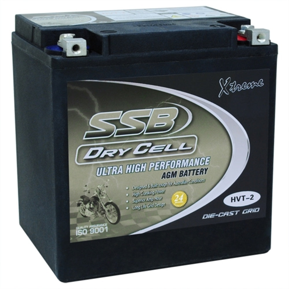 New SSB 12 Volt Dry Fit High Performance Heavy Duty AGM Batterie 4-HVT-2