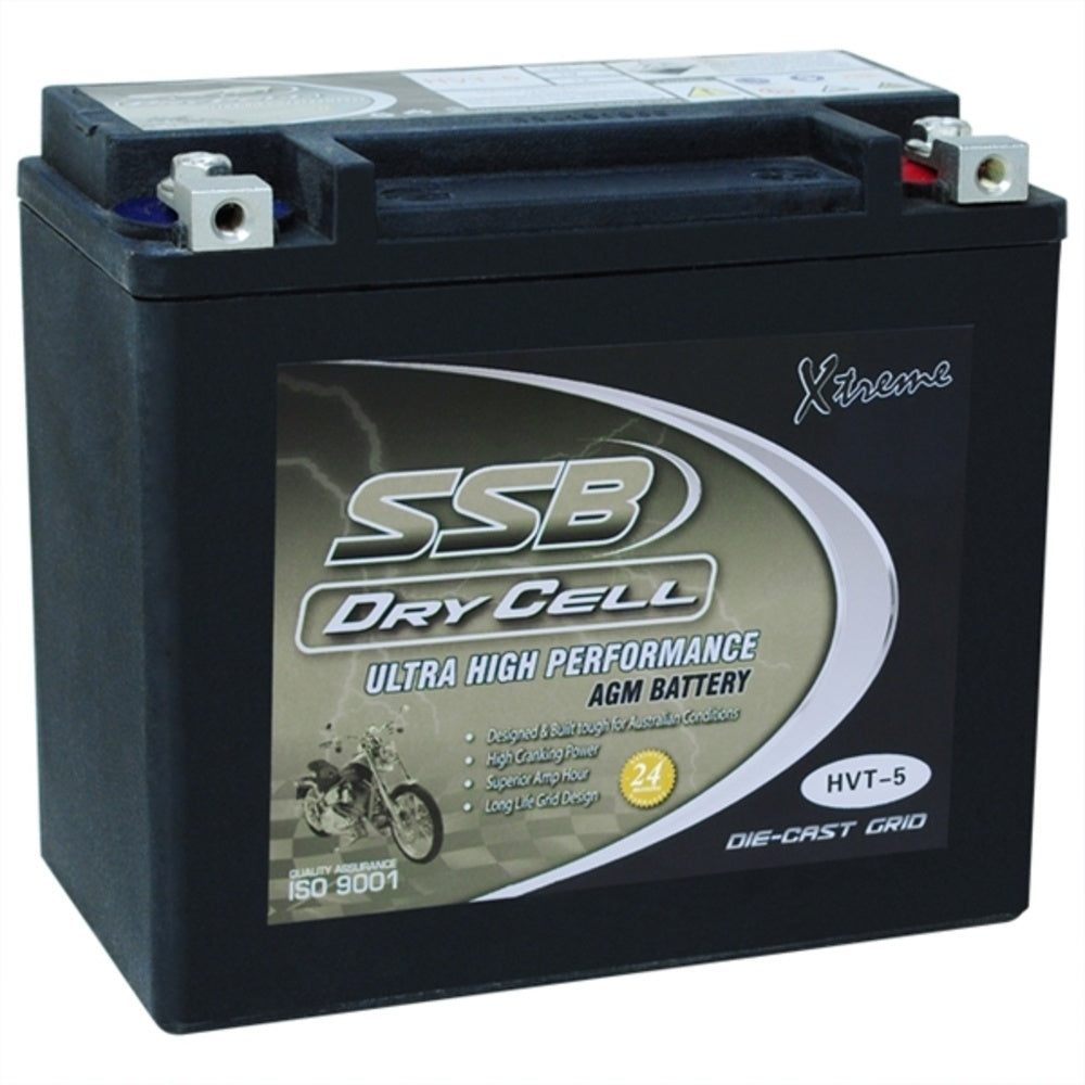 New SSB 12 Volt Dry Fit High Performance Heavy Duty AGM Batterie 4-HVT-5