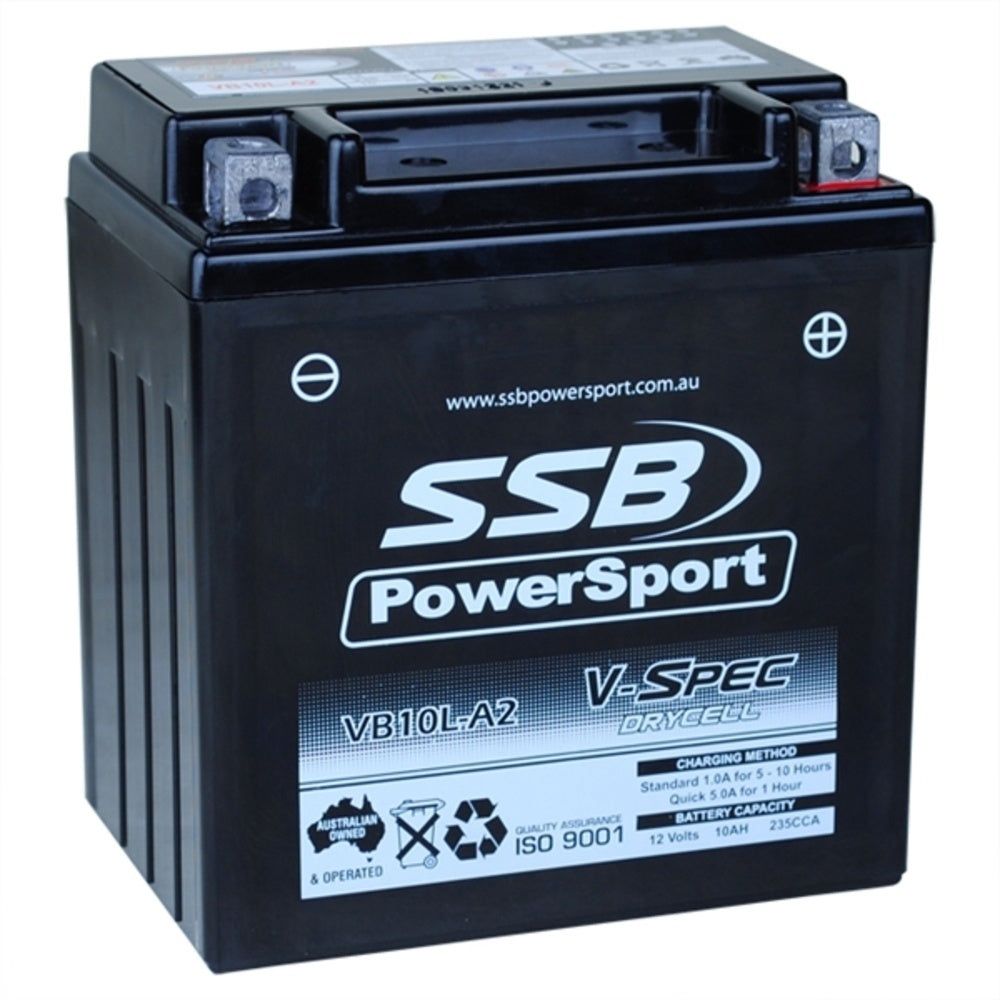 New SSB 12 Volt V-Spec High Perform AGM Battery 4-VB10L-A2