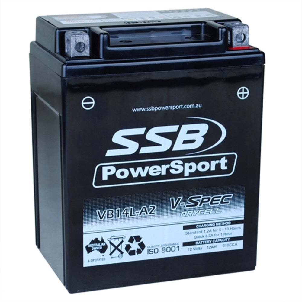 SSB 12 Volt V-Spec High Perform AGM Battery For APRILIA 500 SCARABEO 4-VB14L-A2