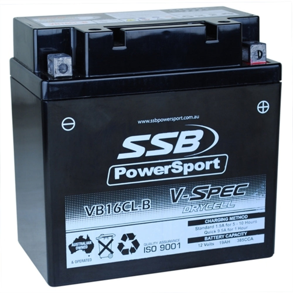 New SSB 12 Volt V-Spec High Perform AGM Battery For KAWASAKI 4-VB16CL-B