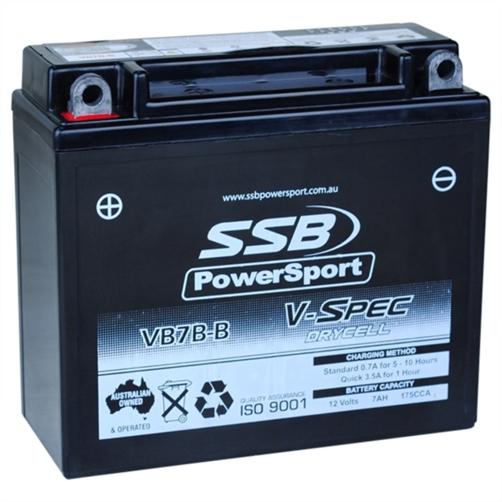 New SSB 12 Volt V-Spec High Perform AGM Battery For HONDA 4-VB7B-B