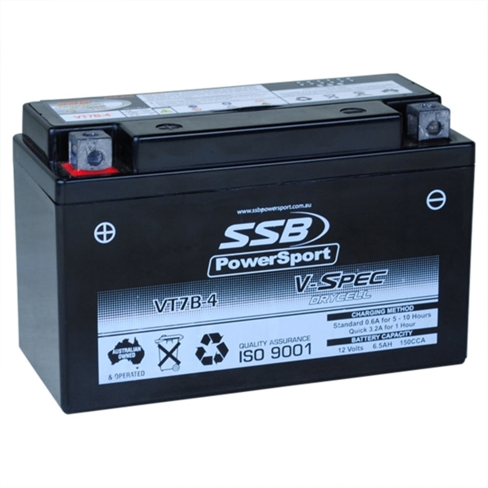 New SSB 12 Volt V-Spec High Perform AGM Battery For KAWASAKI KLX400R 4-VT7B-4
