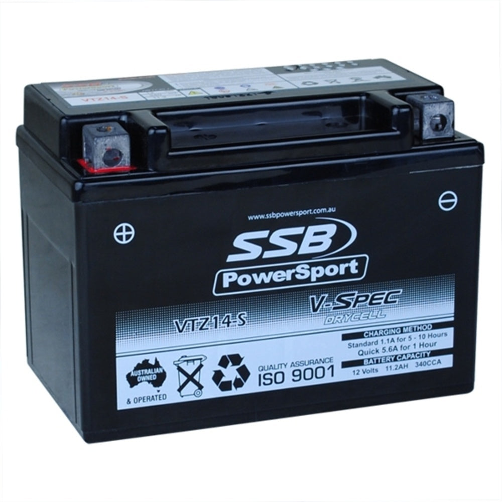 New SSB 12 Volt V-Spec High Perform AGM Battery 4-VTZ14-S
