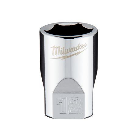 New Milwaukee 1/4In Drive 12Mm Metric 6-Point Socket - 45349038