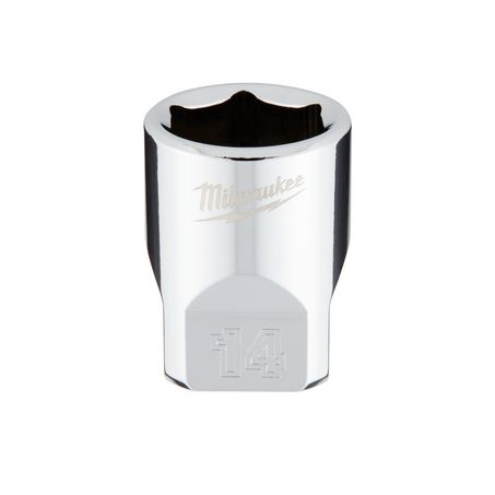 New Milwaukee 1/4In Drive 14Mm Metric 6-Point Socket - 45349040