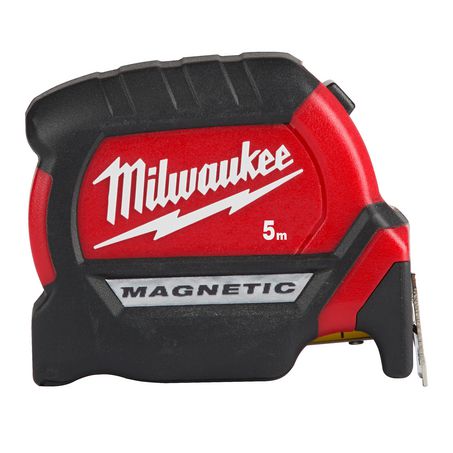 New Milwaukee Stamped steel belt clip 5M Compact Magnetic Tape Measure 48220505