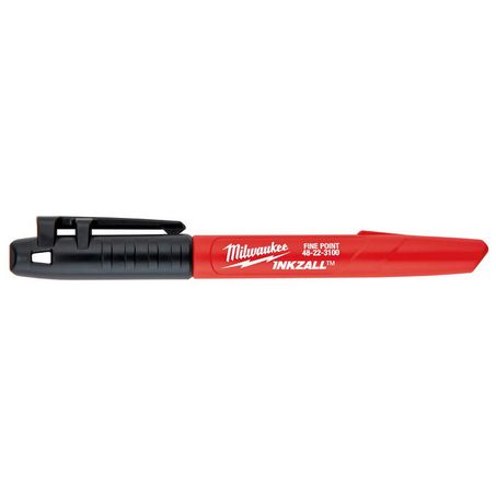 New Milwaukee Workshop Consumable Inkzall Black Fine Point Marker 48223100