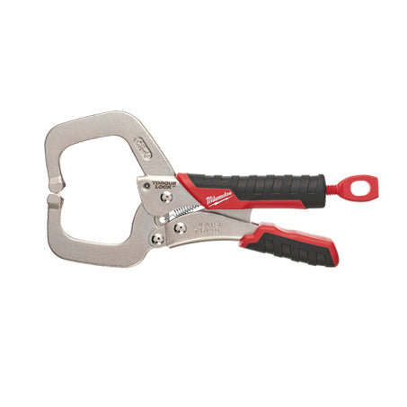 Milwaukee 152mm Torque Lock C-Clamp Locking Pliers Regular Jaw W/ Durable Grip