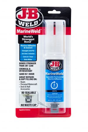 New J-B WELD White Marine Weld Strength 2350 PSI Adhesive System Syringe 50172 | Australian Moto Spares