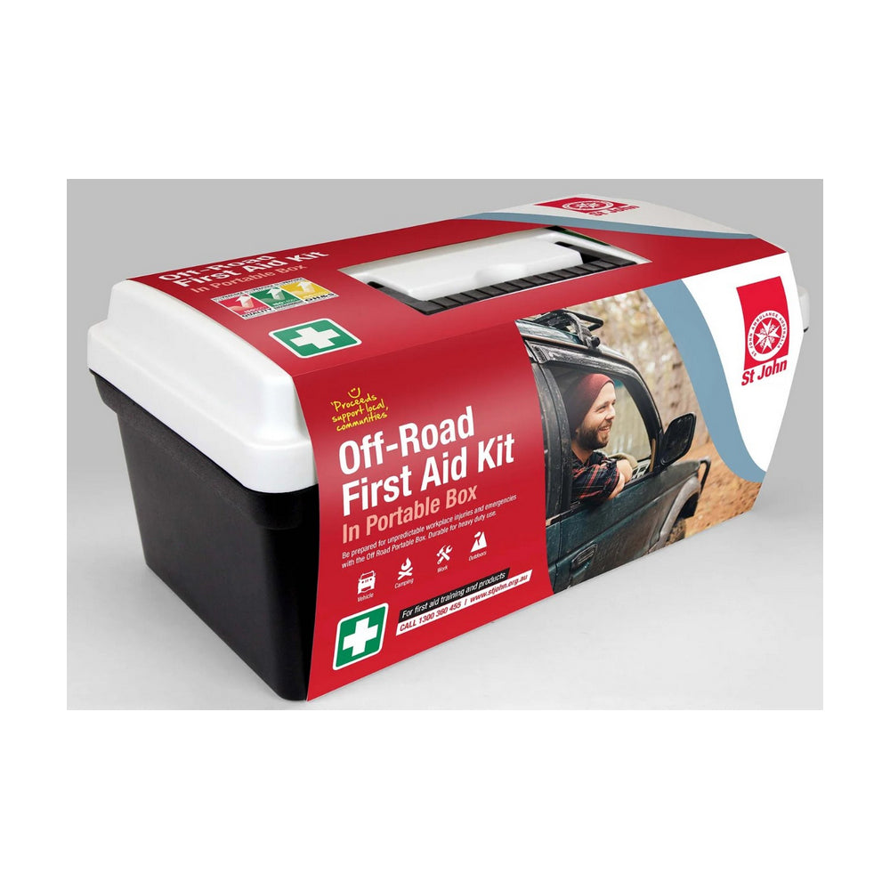 New ST JOHN AMBULANCE Off-road First Aid Kit In Portable Box, 125 Pieces #601801 | Australian Moto Spares