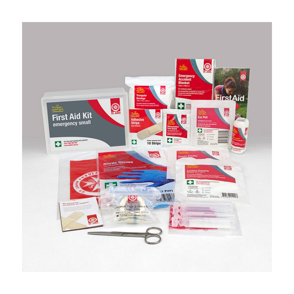New ST JOHN AMBULANCE Small Emergency First Aid Kit, Easy Access #619501 | Australian Moto Spares