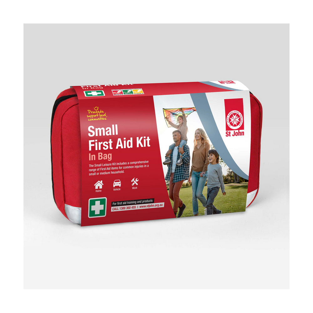 New ST JOHN AMBULANCE Small Household First Aid Kit, Water Resistant #640001 | Australian Moto Spares