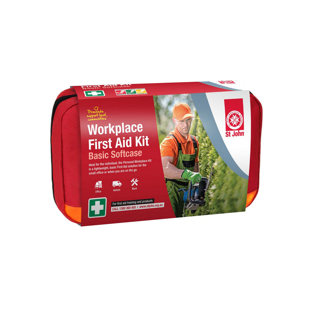 New ST JOHN AMBULANCE Workplace Softcase First Aid Kit, Bag, Lightweight #640009 | Australian Moto Spares