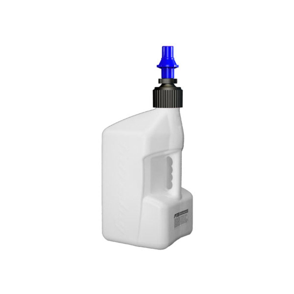 New TUFF JUG 5 Gallon/20 Liter White Tuff Jug with Blue Ripper Cap 7-WURB | Australian Moto Spares