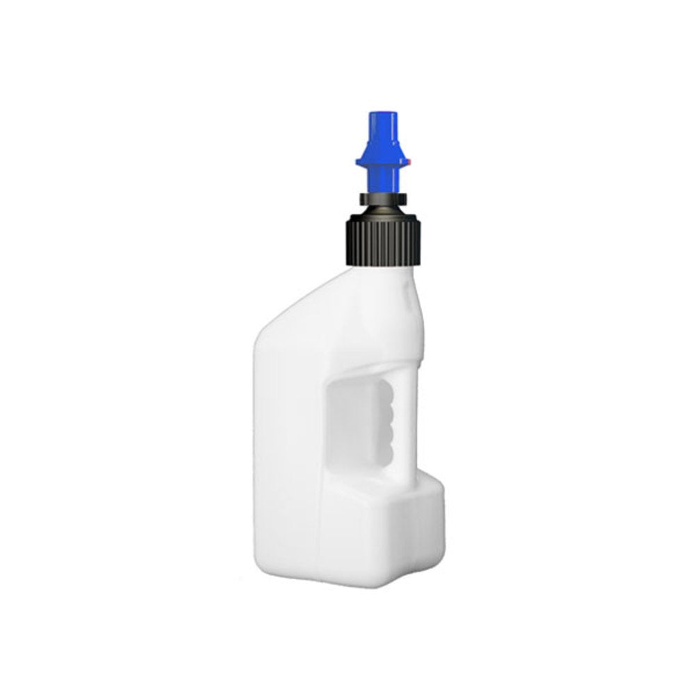 New TUFF JUG 2.7 Gallon/10 Liter White Tuff Jug with Blue Ripper Cap 7-WURB10 | Australian Moto Spares