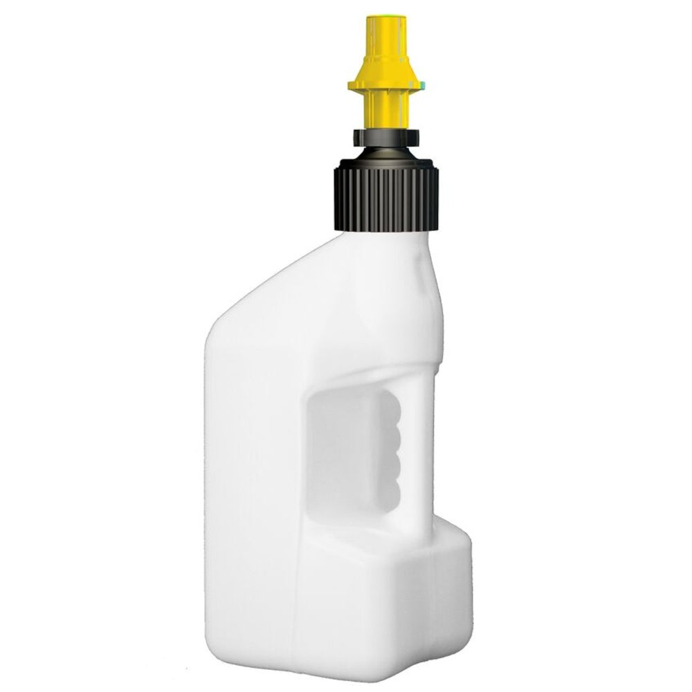 New TUFF JUG 2.7 Gallon/10 Liter White Tuff Jug with Yellow Ripper Cap 7-WURY10 | Australian Moto Spares