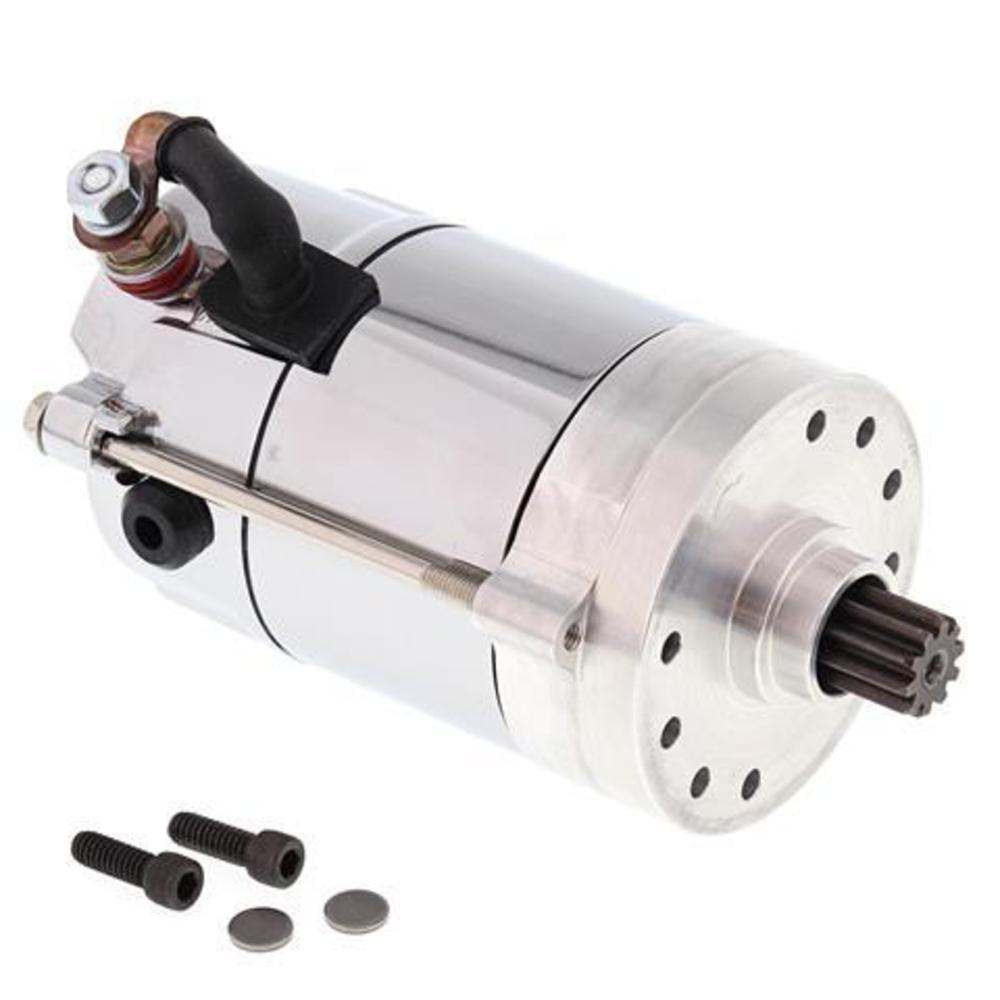 New ALL BALLS Heavy Duty Starter Motor - Chrome For HARLEY DAVIDSON 80-1006 | Australian Moto Spares