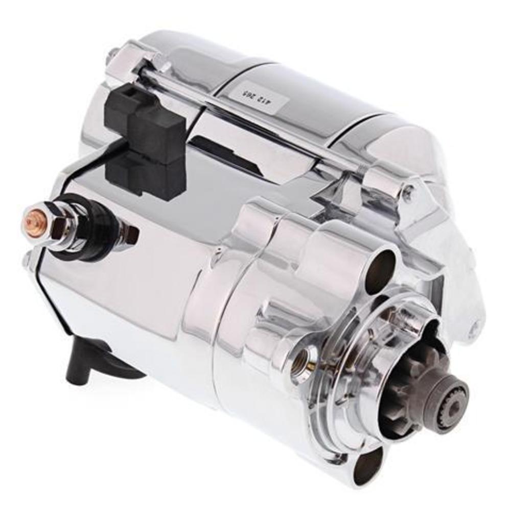 New ALL BALLS Heavy Duty Starter Motor - Chrome For HARLEY DAVIDSON 80-1010 | Australian Moto Spares