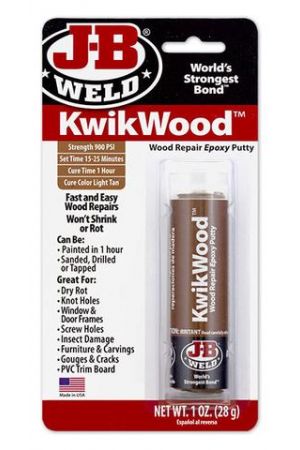 New J-B WELD Hand-Mixable Kwik Wood Epoxy Putty Stick Filler 8257 | Australian Moto Spares