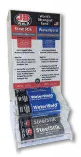 New J-B WELD Clear plastic Counter top Sispenser Stand 8267-77G-20 | Australian Moto Spares
