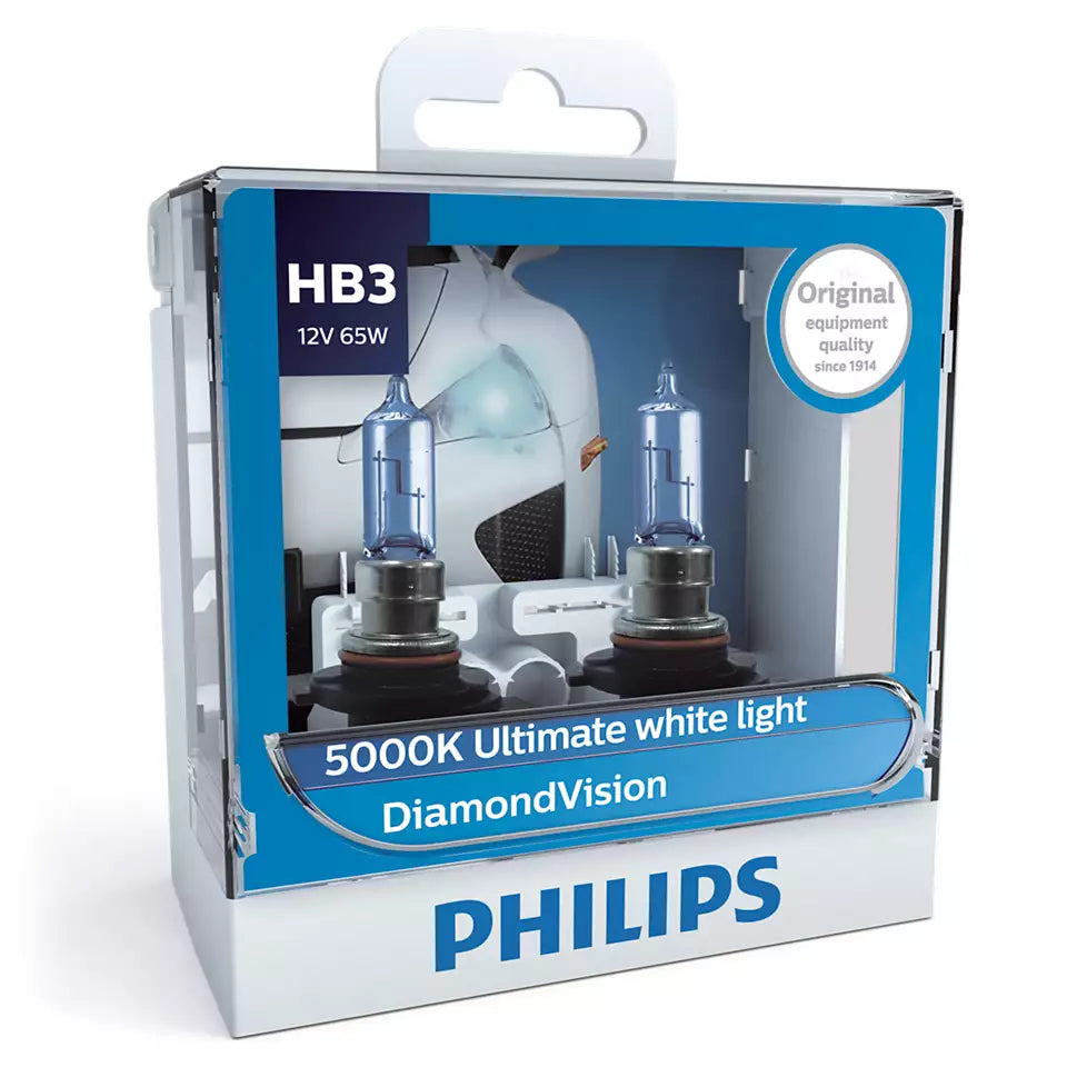 Philips Globe Hb3 12.8V 65W P20D Special Twin Pack (No T10 Globes) (9005Dvs2)