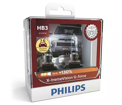 New Philips Globe Hb3 12V Twin Pack X-Treme Vision G-Force (9005Xvgs2)