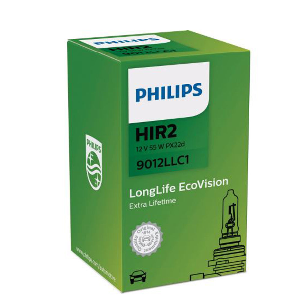 New Philips Globe Hir2 12V 55W Px22D Single Box (9012Llc1)